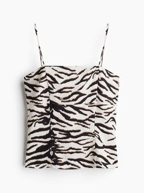 NWT H&M Zebra Tank Top